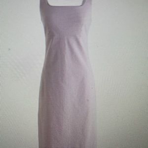 sheath dress in stretch seersucker